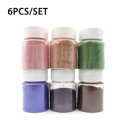 18 színes epoxigyanta pigment készletek csillámpor festék gyöngy pigment természetes csillám ásványi por barkácsolás csillogó ep