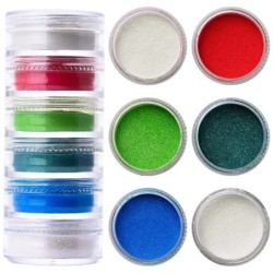 1Szett Neon körömpúder szemhéjpúder Dust Fluorenscens Effect Köröm Csillogó Pigment Króm Por Barkács Köröm Csillogó Dekorációs M