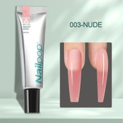 NAILPOP 6 Colors Poly körömhosszabbító gél készlet Nude Pink Komplett kezdőkészlet alapozó fedőréteggel kezdő köröm DIY Női aján