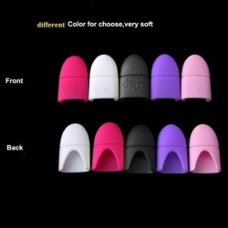 10 db/táska Nail Art Soak Off Cap Szilikon UV gél lakk eltávolító pakolás Tiszta polírozás Újrafelhasználható pakolások Gumi man