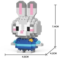 Cinnamoroll Mickey Mouse Stitch rajzfilm Hello Kitty blokk karakter összerakott modell építőkocka babák játék gyerekeknek ajándé