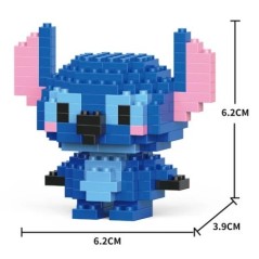 Cinnamoroll Mickey Mouse Stitch rajzfilm Hello Kitty blokk karakter összerakott modell építőkocka babák játék gyerekeknek ajándé