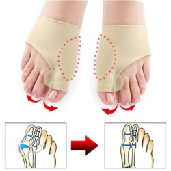 1Pár lábujjleválasztó Hallux Valgus Bunion Corrector Hammer lábujjkiegyenesítő Lábfájdalomcsillapító Ortopéd pedikűr eszközök Lá