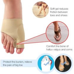 1Pár lábujjleválasztó Hallux Valgus Bunion Corrector Hammer lábujjkiegyenesítő Lábfájdalomcsillapító Ortopéd pedikűr eszközök Lá