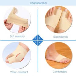 1Pár lábujjleválasztó Hallux Valgus Bunion Corrector Hammer lábujjkiegyenesítő Lábfájdalomcsillapító Ortopéd pedikűr eszközök Lá