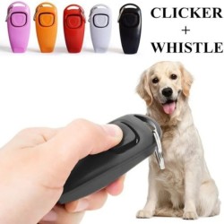 2 az 1-ben Pet Dog Clicker Kutyakiképző síp Clicker Kutyakiképző Kölyökkutya Stop Ugatás Kiképző Segédeszköz Kulcstartóval Kisál