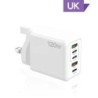 Supercharge USB Type C kábel QC3.0 120W PD szupergyors töltő Samsung iPhone Xiaomi Huawei univerzális 5 portos gyorstöltőhöz