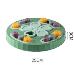Kutya kirakós játékok Lassú adagoló Interaktív Növeli a kiskutya IQ ételadagolóját Lassan eszik csúszásmentes tál Kutya macska o