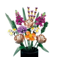 Moc Bouquet Orchidea blokk virág Pozsgás cserepes építőkockák FIT 10311 Romantic Kit összeszerelés Építőjáték játék lánynak