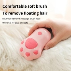 Cat Steamy Brush Kutya Masszázs Fésű Beépített Elektromos Vízpermet Puha Szilikon Kisállatszőrtelenítés Ápmosókefe Macskatartozé