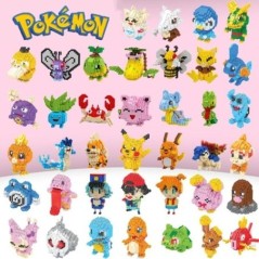 Építőkövek összeállítás Anime Picachu Charizard baba Blastoise Bulbasaur Gengar tégla figurák játék gyerekeknek ajándék