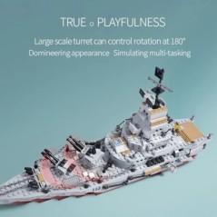 ToylinX 884 DB Army Ocean Cruiser hadihajó építőelemek repülőgép fegyverek hajó téglák városi játékok gyerekeknek