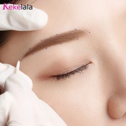 1000db Micro Wood Pamut tampon szempilla meghosszabbító eszközök Tatoo Microblading Tisztítás Fa pálcikák Kozmetikai pamut kefe 