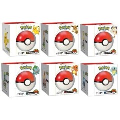 Pokémon Mini Pikachu-karmos daru építőkockák Charizard Pikachu Squirtle Bulbasaur összeállítás Modell Oktató gyerekjáték ajándék