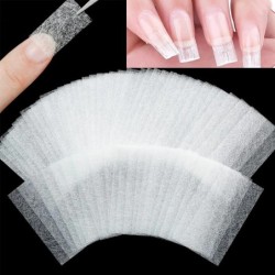 10/20/50 db Körömhosszabbító Selyem Üvegszálas Nem szőtt Silks Forma Wrap Manikűr Építő UV Gél Francia Akril Tippek Nails Art To