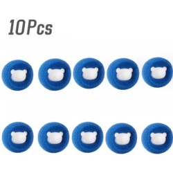 1/5/10 DB Mosólabdás készlet Újrafelhasználható mosógép Szőreltávolító Golyó Tisztító Szöszfoszlány Kisállatszőr Ruhák Háztartás