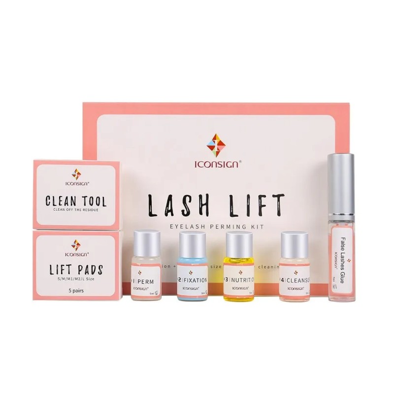 ICONSIGN Lash Lift Kit Keratin Eyelash Perm szett Lifting szempilla Tartós Göndörödés 6-8 hétig Szempilla Smink Szalon Beauty