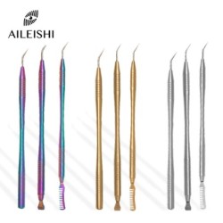 Lash Lift hajcsavaró készlet Eyelash Perming Stick rozsdamentes acél kozmetikai applikátor fésű smink eszköz Szempilla hosszabbí