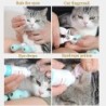 Cat Claw Protector fürdő karcolásgátló macskacipők macskákhoz Állítható kisállat fürdőbemosó csizma Macskamancs körömhuzat Kisál