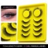 GROINNEYA Cat Eye Lashes Faux Mink Szempilla Szárnyas Vég Szem Megnyújtott Szempilla Cross Wispy Full Strip Lashes Szempilla hos