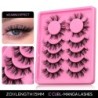 GROINNEYA Cat Eye Lashes Faux Mink Szempilla Szárnyas Vég Szem Megnyújtott Szempilla Cross Wispy Full Strip Lashes Szempilla hos