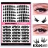 GROINNEYA Cluster Lashes Mixed Tray Faux Mink Lash Egyedi szempilla hosszabbítás DIY Lashes Cluster Hosszabbítás otthon