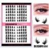 GROINNEYA Cluster Lashes Mixed Tray Faux Mink Lash Egyedi szempilla hosszabbítás DIY Lashes Cluster Hosszabbítás otthon