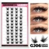 GROINNEYA Cluster Lashes Mixed Tray Faux Mink Lash Egyedi szempilla hosszabbítás DIY Lashes Cluster Hosszabbítás otthon