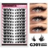 GROINNEYA Cluster Lashes Mixed Tray Faux Mink Lash Egyedi szempilla hosszabbítás DIY Lashes Cluster Hosszabbítás otthon