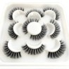 Lashes 5 Pairs DD curl Russian Strips Lashes Faux Mink Lashes 3D Mink Lashes Fox Eyes Natural műszempillák szempilla hosszabbítá