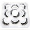 Lashes 5 Pairs DD curl Russian Strips Lashes Faux Mink Lashes 3D Mink Lashes Fox Eyes Natural műszempillák szempilla hosszabbítá