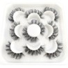 Lashes 5 Pairs DD curl Russian Strips Lashes Faux Mink Lashes 3D Mink Lashes Fox Eyes Natural műszempillák szempilla hosszabbítá