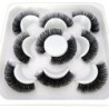 Lashes 5 Pairs DD curl Russian Strips Lashes Faux Mink Lashes 3D Mink Lashes Fox Eyes Natural műszempillák szempilla hosszabbítá