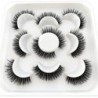 Lashes 5 Pairs DD curl Russian Strips Lashes Faux Mink Lashes 3D Mink Lashes Fox Eyes Natural műszempillák szempilla hosszabbítá