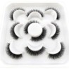 Lashes 5 Pairs DD curl Russian Strips Lashes Faux Mink Lashes 3D Mink Lashes Fox Eyes Natural műszempillák szempilla hosszabbítá