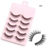 5/8 pár 3D Mink Lashes természetes műszempillák drámai volumenű műszempillák smink szempilla hosszabbító selyem szempillák