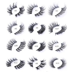 5/8 pár 3D Mink Lashes természetes műszempillák drámai volumenű műszempillák smink szempilla hosszabbító selyem szempillák