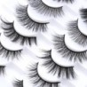 5/8 pár 3D Mink Lashes természetes műszempillák drámai volumenű műszempillák smink szempilla hosszabbító selyem szempillák