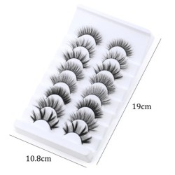 5/8 pár 3D Mink Lashes természetes műszempillák drámai volumenű műszempillák smink szempilla hosszabbító selyem szempillák