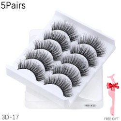 5/8 pár 3D Mink Lashes természetes műszempillák drámai volumenű műszempillák smink szempilla hosszabbító selyem szempillák