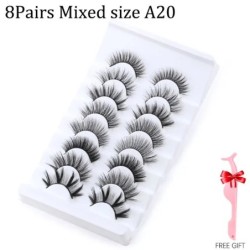 5/8 pár 3D Mink Lashes természetes műszempillák drámai volumenű műszempillák smink szempilla hosszabbító selyem szempillák