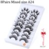 5/8 pár 3D Mink Lashes természetes műszempillák drámai volumenű műszempillák smink szempilla hosszabbító selyem szempillák