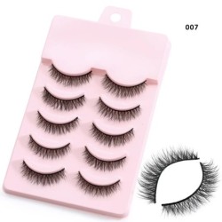 5/8 pár 3D Mink Lashes természetes műszempillák drámai volumenű műszempillák smink szempilla hosszabbító selyem szempillák