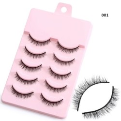 5/8 pár 3D Mink Lashes természetes műszempillák drámai volumenű műszempillák smink szempilla hosszabbító selyem szempillák