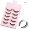 5/8 pár 3D Mink Lashes természetes műszempillák drámai volumenű műszempillák smink szempilla hosszabbító selyem szempillák