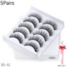 5/8 pár 3D Mink Lashes természetes műszempillák drámai volumenű műszempillák smink szempilla hosszabbító selyem szempillák