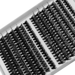 30D/40D Egyedi szempillák 280db Cluster Lashes DIY szempillahosszabbító 9-15mm vegyes hosszúságú, Wispy Cluster újrafelhasználha