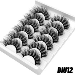 GROINNEYA műszempillák macskaszem bolyhos műszempillák 8D Wispy Lashes 5/6 páros csomag drámai hosszú, vastag volumen szempillák