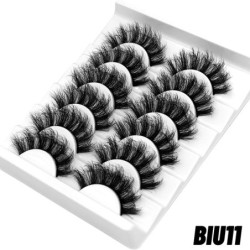 GROINNEYA műszempillák macskaszem bolyhos műszempillák 8D Wispy Lashes 5/6 páros csomag drámai hosszú, vastag volumen szempillák