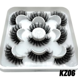 GROINNEYA műszempillák macskaszem bolyhos műszempillák 8D Wispy Lashes 5/6 páros csomag drámai hosszú, vastag volumen szempillák